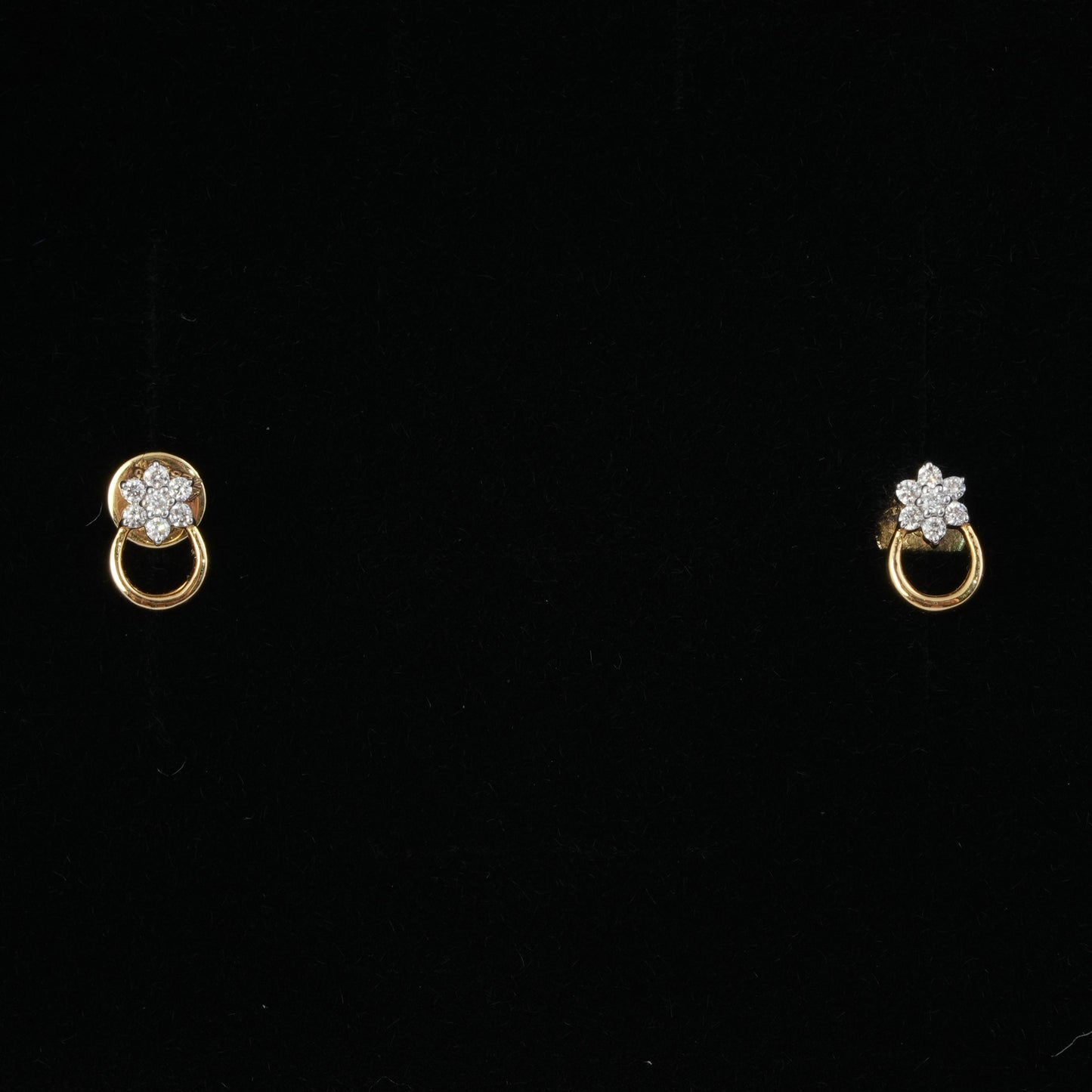 Divienne's Floral Glow Natural Diamond Earrings